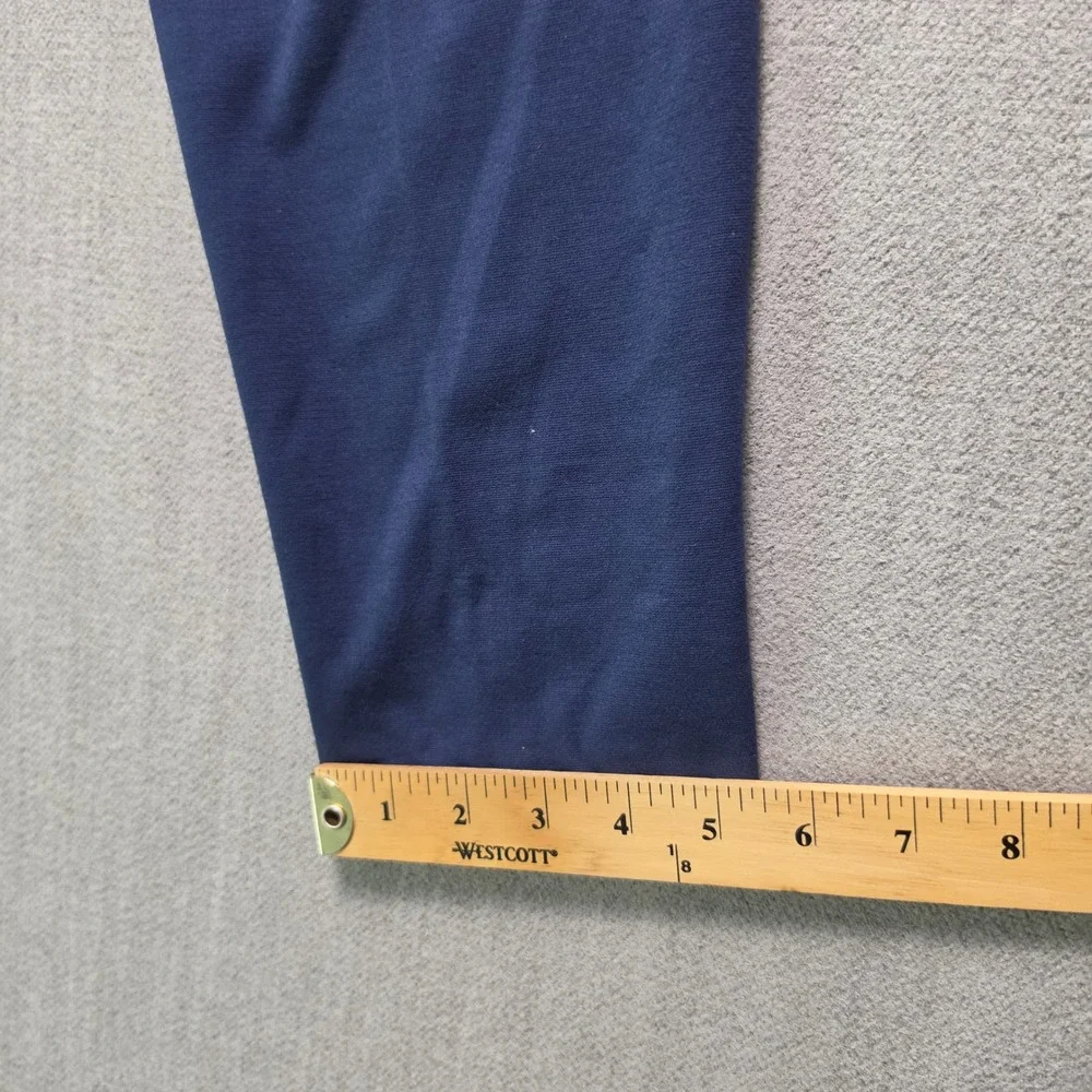 Russell Athletic Joggers Mens Large Navy Blue Zipper Pockets Performance Pants